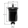 Image de Filtre À Carburant Kl 434 Mahle Mahle Kl434 Toyota