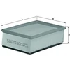 Image de Filtre À Air 1033 Mahle Mahle Lx1033 Citroen;Peugeot