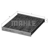 Image de Filtre, Air De L'Habitacle Lak 158 Mahle Mahle Lak158 Mazda;Ram