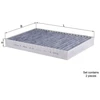 Image de Filtre, Air De L'Habitacle Lak 292/S Mahle Mahle Lak292/S Mercedes-Benz;Ssangyong