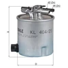 Image de Filtre À Carburant Kl 404/ Mahle Mahle Kl404/ Dacia;Renault