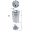 Image de Filtre À Carburant Kl 554d Mahle Mahle Kl554d Audi;Volkswagen