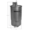 Image de Filtre À Carburant Kl 484 Mahle Mahle Kl484 Fiat