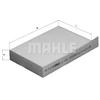 Image de Filtre, Air De L'Habitacle La 449 Mahle Mahle La449 Opel;Suzuki;Vauxhall