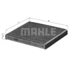 Image de Filtre, Air De L'Habitacle Lak 490 Mahle Mahle Lak490 Daihatsu;Jaguar;Land Rover;Lexus;Subaru;Toyota