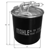 Image de Filtre À Carburant Kl 723d Mahle Mahle Kl723d Mercedes-Benz