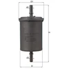 Image de Filtre À Carburant Kl 416/1 Mahle Mahle Kl416/1 Alpine;Dacia;Infiniti;Nissan;Renault