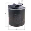Image de Filtre À Carburant Kl 950 Mahle Mahle Kl950 Mercedes-Benz