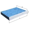 Image de Filtre, Air De L'Habitacle Caremetix® Lao 875 Mahle Mahle Lao875 Ford;Volvo