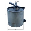 Image de Filtre À Carburant Kl /35 Mahle Mahle Kl440/35 Nissan