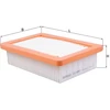 Image de Filtre À Air 4067 Mahle Mahle Lx4067 Renault;Smart