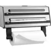Image de EMSA Contura Dérouleur triple, Inox, Dévidoir aluminium, film alimentaire, papier absorbant 3en1 504180, Noir et Inox, 1 - Pack en occasion ou reconditionné
