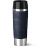 Image de Emsa 515618 travel mug grande, mug isotherme fermeture par pression quick press, 100% hermétique, silicone, 500ml, bleu