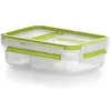 Image de Emsa Boîte à Yaourt et Repas avec Bord Charnière Pratique et Couvercle, Boîte à Yaourt, Volume : 0,6 Litre, Transparent/Vert, Clip & Go, 518103 en occasion ou reconditionné