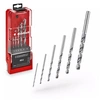 Image de Coffret forets HSS-G - 6 pièces - acier rapide - Ø 3-8mm - affûtage précis