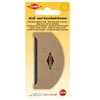 Image de Peigne en Bois pour Laine et Cachemire Marron 4,2 x 7,5 cm