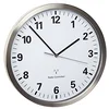 Image de TFA-Dostmann 60.3523.02 radiopiloté(e) Horloge Murale 30.5 cm x 4.3 cm Acier Inoxydable mécanisme dhorloge Silencieux, Fonction déconomie dénergie, Blanc en occasion ou reconditionné