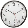Image de TFA Dostmann Horloge Murale analogique Radio-pilotée, 60.3537.01, avec Cadre métallique, Mouvement Silencieux, avec trotteuse, Noir en occasion ou reconditionné
