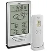 Image de TFA Dostmann Station météo Intérieur Extérieur sans fil, XENA, 35.1162.54, avec capteur extérieur, mesure de la température, prévisions météo, horloge radio, humidité, sur piles, argent en occasion ou reconditionné