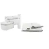 Image de Set complet sous vide - 7pcs - plastique - Pompe + 2 Boîtes rectangulaires M/L + 4 sacs FRESH & SAVE