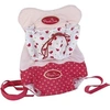 Image de Porte-ventre princesse Coralie rouge / blanc 45,9 x 28 cm