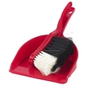Image de balayeuse à main et étain rouge 2-pièces 24 cm
