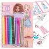 Image de Topmodel Album A Colorier Avec Set Crayons