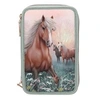 Image de Miss Melody - Trousse - triple - 100 % polyester - vert sauge, rose - Champs Romantiques