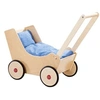 Image de landau de poupée en bois avec rembourrage 57 cm