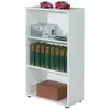 Image de Etagère 3 niveaux bois mélaminé blanc Diana H 110 cm