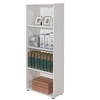 Image de Bibliothèque 4 niveaux bois mélaminé blanc Diana H 145 cm