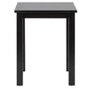 Image de Table d'Appoint en Bois Massif "Lito" 55cm Noir Laqué