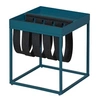 Image de Table d'appoint carrée métal bleu Bubbly 35 cm