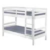 Image de Lit superpose interlink 210 x 102 x 148 cm en pin sommier a lattes de couleur