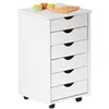 Image de Caisson de Bureau 6 Tiroirs "School" 65cm Blanc