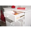 Image de Commode 2 portes 2 tiroirs pin massif vernis blanc Brito 88 cm