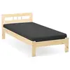 Image de Lit Enfant Bois Massif "Angel" 90x200cm Naturel