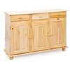 Image de Buffet 3 portes 3 tiroirs pin massif clair Vencia 130 cm