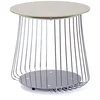 Image de Inter Link - Table basse - Table d'appoint - Table de salon - Structure métallique - Plateau supérieur en verre gris Pantone - Pour salon, bureau, chambre - 50 x 50 x 50 cm - Rivoli en occasion ou reconditionné