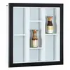 Image de Etagère murale bois noir et blanc Melce 67 cm