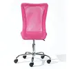 Image de Chaise de bureau rose et pieds métal chromé Kelly