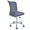 Image de Chaise de bureau grise et pieds métal chromé Kelly
