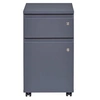 Image de FileGuard commode tiroir cassette 1 tiroir, 1 porte avec clé gris.