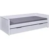 Image de Lit interlink 90 x 200 cm en bois sommier tapissier de couleur