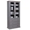 Image de Vaisselier 2 Portes & 3 Tiroirs "Zernan" 190cm Gris