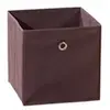 Image de Boîte de rangement en tissu - l 32 x P 32 x H 32 cm - Marron