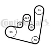 Image de Jeu De Courroies Trapézoïdales À Nervures 6pk1660k2 Contitech Contitech 6pk1660k2 Audi;Seat;Skoda;Volkswagen