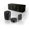 Image de Kit Accessoires Optique fixe grand angle 26mm S-R26E + Optique fixe Portrait 50m f1.8m S-S50ME + Batterie DMW-BLK22EB pour lumix S5 et S9