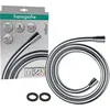 Image de hansgrohe Isiflex - Flexible de douche universel 1,25 m, tuyau de douche avec protection anti-pliure et écrou tournant anti-torsion, avec joints d'étanchéité, Chromé en occasion ou reconditionné