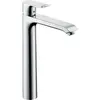 Image de Mitigeur lavabo Metris 260 surélevé pour vasque libre, avec tirette et vidage chromé